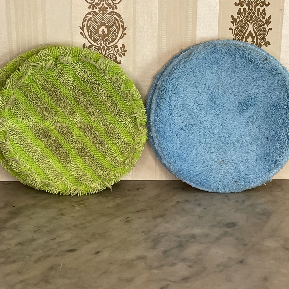 replacement cleaning pads | electronic spin mops | microfiber 6.3" diameter‎